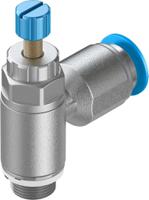 grla-18-qs-8-rs-d Festo GRLA Series Tube Exhaust Valve, 8mm Tube Inlet Port x G 1/8 Outlet Port, 534337