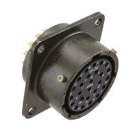 pt02a-16-26s Amphenol Socapex, PT, Copper Alloy 26 Way Panel Mount MIL Spec Circular Connector ReceptacleGreen, Socket