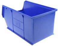 484-4157 RS PRO PP Storage Bin, 350mm x 205mm x 181mm, Blue