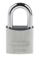 80ti50-ka8011 ABUS Key Weatherproof Titanium Weatherproof Padlock, Keyed Alike, 9.5mm Shackle, 50mm Body