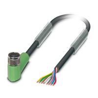 1404193 Phoenix Contact Female 8 way M8 to 8 way Free End Sensor Actuator Cable, 5 m