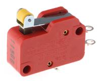 10060701-02 Marquardt Roller Lever Micro Switch, Solder Terminal, 10 A @ 250 V ac, SP-CO