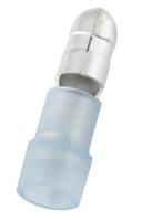 178-8392 RS PRO Insulated, Blue Crimp Bullet Connector, 1.5mm² to 2.5mm², 16AWG to 14AWG, 5mm Bullet diameter Male