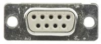 004617 Provertha TMC 9 Way Panel Mount D-sub Connector Socket, 2.77mm Pitch