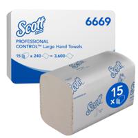 6669 SCOTT Scott Folded White Paper Towel, 315 x 200mm, 240 Sheets