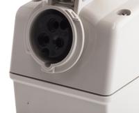 5611670 Scame Switchable IP67 Industrial Interlock Socket 2P+E, Earthing Position 4h, 16A, 130 V