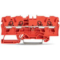 2004-1403 WAGO  TOPJOB S Series Red, 4mm², 1-Level, Push In Termination, ATEX, CSA, IECEx