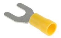 534-474 RS PRO Insulated Crimp Spade Connector, 2.5mm² to 6mm², 12AWG to 10AWG, M6 Stud Size Vinyl, Yellow