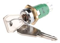 irl-5-k-s-2-rs Lorlin Key Switch, DPDT, 1 A @ 24 V dc 2-Way Common-Key