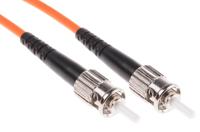 535-7266 RS PRO ST to ST Simplex Multi Mode OM2 Fibre Optic Cable, 50/125μm, Orange, 10m