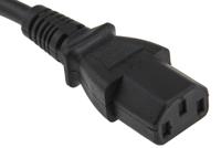 123-0956 RS PRO Straight IEC C13 Socket to Right Angle Type G UK Plug Power Cord, 2m