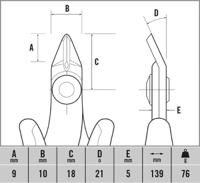 t3885 CK ESD Safe Side Cutters