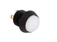 fl12lw5 EOZ Illuminated Push Button Switch, Momentary, Panel Mount, 12mm Cutout, SPST, White LED, 5V, IP67