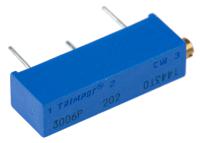 3006p-1-202lf 2kΩ, Through Hole Trimmer Potentiometer 0.75W Side Adjust Bourns, 3006