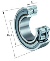 ws22208-e1-xl-2rsr FAG WS22208-E1-XL-2RSR Parallel 40 mm ID Roller Bearing, 80 mm OD