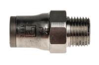 3805-06-10 Legris LF3800 Series Straight Threaded Adaptor, R 1/8 Male to Push In 6 mm, Threaded-to-Tube Connection Style