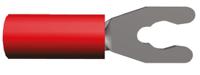 52928 TE Connectivity PIDG Insulated Crimp Spade Connector, 0.3mm² to 1.4mm², 22AWG to 16AWG, M3 Stud Size Nylon, Red