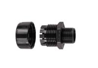 mpc-20-m20b Flexicon Fixed Straight, Conduit Fitting, 20mm Nominal Size, M20mm, Nylon, Black