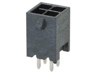 206832-0402 Molex Micro-Fit Series Vertical Through Hole PCB Header, 4 Contact(s), 3 mm Pitch, 2 Row, Shrouded