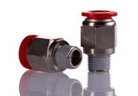 c01251228 Norgren, Push In 12 mm to R 1/4, Threaded-to-Tube Connection Style