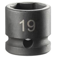 nss19a Facom 19mm, 1/2 in Drive Impact Socket, 24 mm length