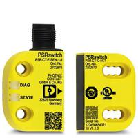 2702972 Phoenix Contact PSR-CT-C-SEN-1-8 Series RFID Non-Contact Safety Switch, 24V dc, Polybutylene Terephthalate Housing, M12