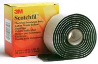 80000 3M Scotchfil Black Synthetic Rubber Electrical Tape, 38mm x 1.5m