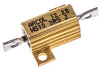 hs10-3r9-j Arcol, 3.9Ω 10W Wire Wound Chassis Mount Resistor HS10 3R9 J ±5%