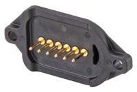 m9k701-400l Rosenberger, MultiMag 6, Straight Panel Mount6 way Magnetic Connector, Brass Contact Female, PCB Termination