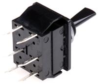 c1760hoaaf Arcolectric (Bulgin) Ltd Toggle Switch, Panel Mount, On-Off, DPDT, Tab Terminal