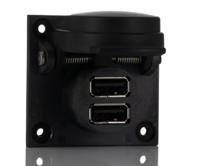 111-6753 RS PRO Straight, Panel Mount, Socket- Single Port Type A IP67 USB Connector