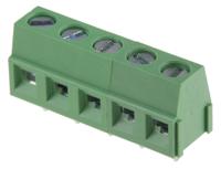 897-0859 RS PRO PCB Terminal Block, 5-Contact, 5mm Pitch, Through Hole Mount, 1-Row, Screw Termination