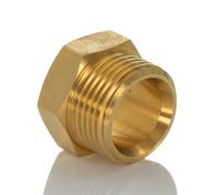 221250628 Norgren ENOTS Series Straight Threaded Adaptor, R 1/4 Male to Push In 3/8 in, Threaded-to-Tube Connection Style