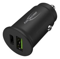1000-0029-520 Ansmann Car Charger, 12 → 24V dc Input, 5V dc Output USB, 3A