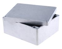 1590z231 Hammond 1590 Series Natural Die Cast Aluminium Enclosure, IP66, IK08, Natural Lid, 230 x 200 x 111.5mm