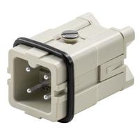 1498100000 Weidmuller Heavy Duty Power Connector Module, 16A, Male, HA Series, 3 Contacts