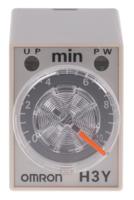 h3y-4-ac24-10m Omron H3Y-4 Series DIN Rail, Surface Mount Timer Relay, 24V ac, 4-Contact, 0.5 → 10min, 1-Function, 4PDT