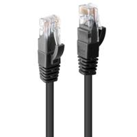 48082 Lindy Electronics, 10m Cat6, Black RJ45 to Male RJ45 Male, U/UTP Unshielded, Terminated PVC Sheath