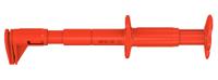 669829-22 Staubli Red Grabber Clip with Right Angle Jaws, 5A, 4mm Socket