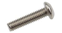 621-2625 RS PRO Plain Button Stainless Steel Tamper Proof Security Screw, M3 x 12mm