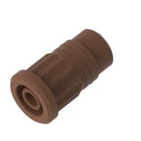 3293-bn Electro PJP Brown Female Banana Socket, 4 mm Connector, Press Fit Termination, 36A, 1kV, Nickel Plating