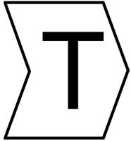 901-10378 HellermannTyton Helagrip Slide On Cable Marker, Black on White, Pre-printed "T", 1 → 3mm Cable,