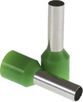 458-897 RS PRO Insulated Crimp Bootlace Ferrule, 12mm Pin Length, 3.5mm Pin Diameter, 6mm² Wire Size, Green