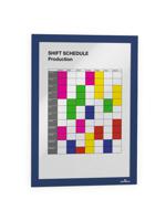 4872-07 Durable Blue A4 Smooth and rigid Information Frame, 323mm Height, 236mm Width