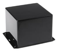 1591vflbk Hammond 1591 Series Black Flame Retardant ABS Enclosure, IP54, Flanged, Black Lid, 120 x 120 x 94mm