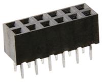 m22-7140342 HARWIN Straight Through Hole Mount PCB Socket, 6-Contact, 2-Row, 2mm Pitch, Solder Termination