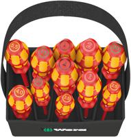 05004310001 Wera 2go Phillips; Pozidriv; Slotted; Torx Insulated Screwdriver Set, 11-Piece