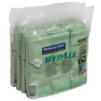 8396 WYPALL Wypall Green Cloths for Glass and Mirror Cleaning, Dry Use, Bag of 6, 400 x 400mm, Repeat Use