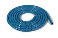 161-46300-sbpemc16-pess-bu HellermannTyton Spiral Wrap, I.D 16mm, 150mm Metal Detectable PE SBPEMC Series