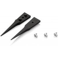 92-89-02 Knipex 40 mm, Carbon Fibre Reinforced Plastic, Smooth, ESD Replaceable Tip Tweezers